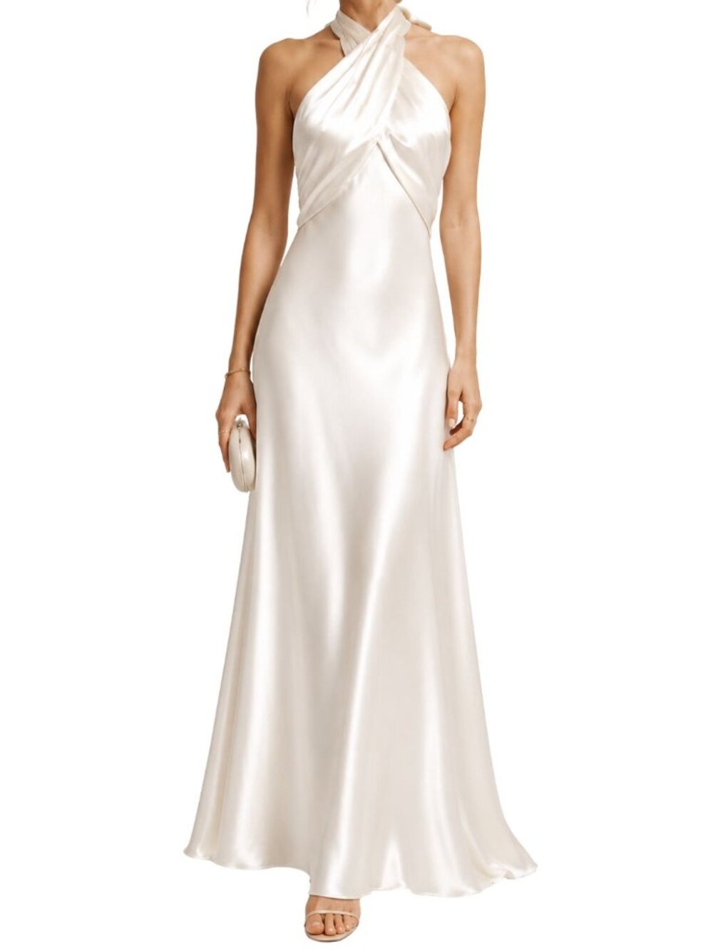 NWT Reformation Veria Silk Maxi Dress Gown Ivory Bridal Wedding Rehearsal 0